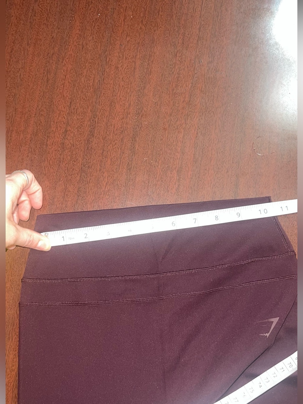Gymshark Wide-Leg High-Waist Pants in Plum - Picture 3 of 3